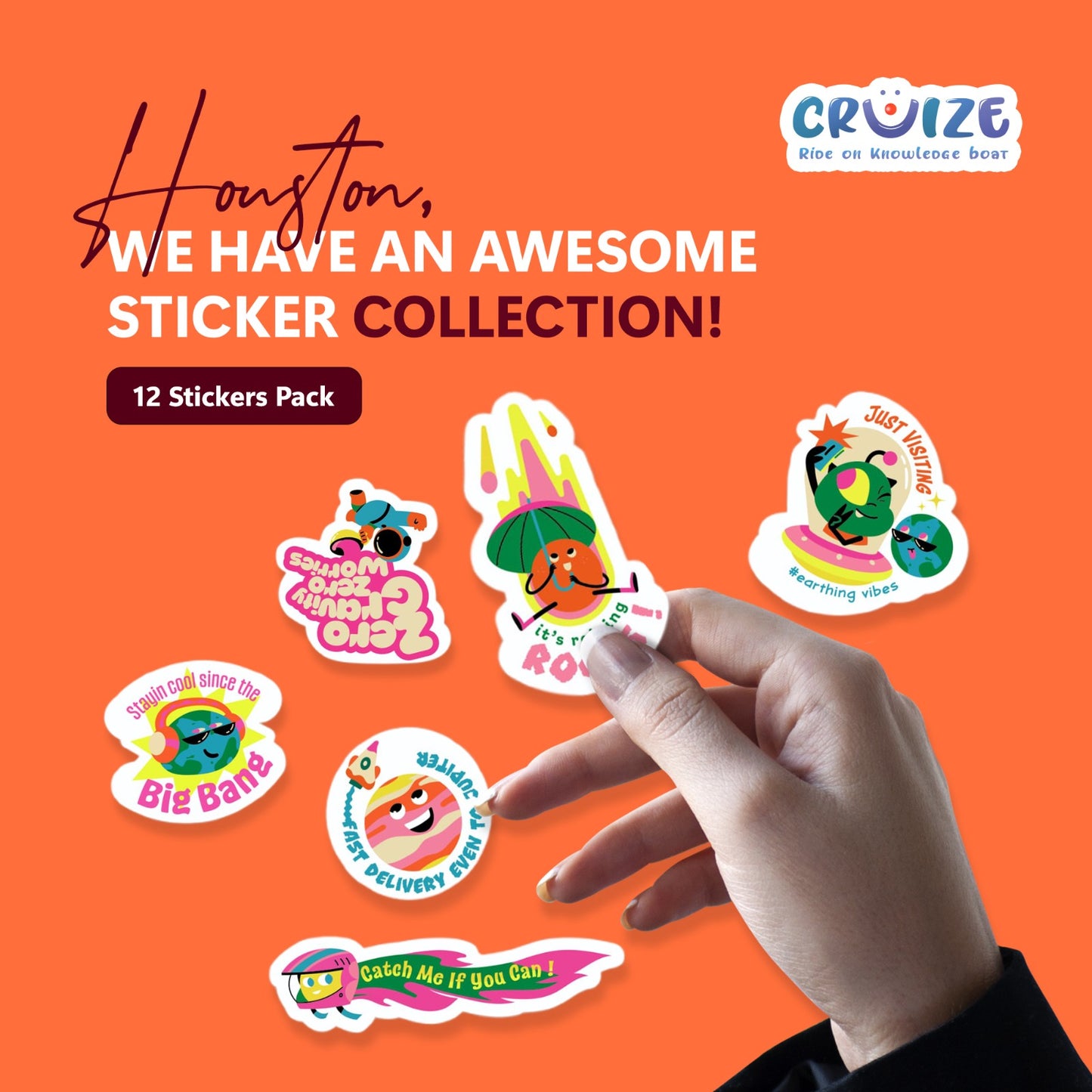 Space Laughter Stickers – Cosmic Fun for All Ages!